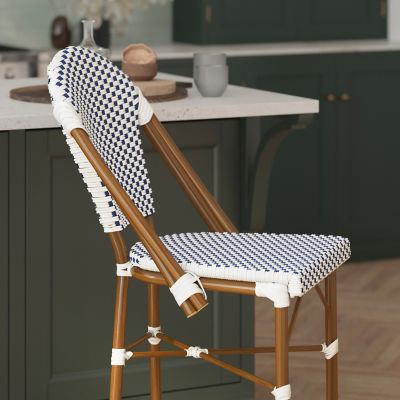 Image showing  Lourdes Commercial Grade Stackable Indoor/Outdoor French Bistro 26 in. High Counter Height Stool