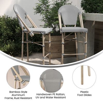 Image showing  Marseille Stackable Indoor/Outdoor French Bistro 30 in. High Barstool, Commercial Grade