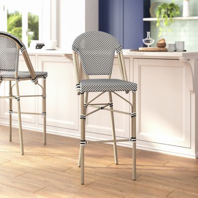 Image showing  Marseille Stackable Indoor/Outdoor French Bistro 30 in. High Barstool, Commercial Grade