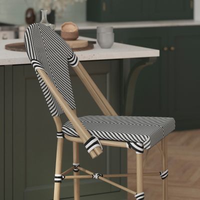 Image showing  Marseille Stackable Indoor/Outdoor French Bistro 26 in. High Counter Height Stool, Commercial Grade