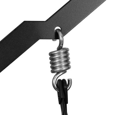 Image showing 9 th Flash Furniture 3-Person Tellis Outdoor Steel Converting Patio Swing Canopy Hammock with Cushions, 800 lb. Capacity