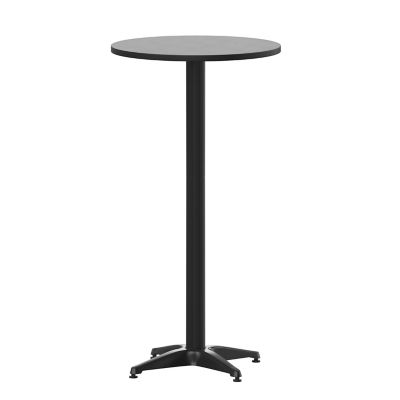Flash Furniture Mellie 23.5 in. Round Aluminum Indoor-Outdoor Bar Height Table