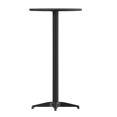 Image showing 7 th Flash Furniture Mellie 23.5 in. Round Aluminum Indoor-Outdoor Bar Height Table