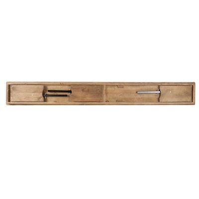 Image showing 8 th Flash Furniture HERCULES Series 8 ft. x 12 in. Solid Pine Folding Farm Bench with 3 Legs