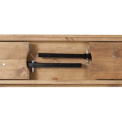 Image showing 9 th Flash Furniture HERCULES Series 8 ft. x 12 in. Solid Pine Folding Farm Bench with 3 Legs