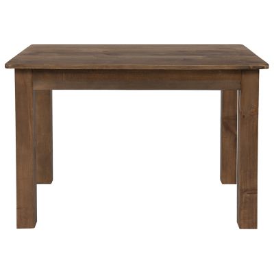 Image showing 5 th Flash Furniture 46 in. x 30 in. Rectangular Solid Pine Farm Dining Table