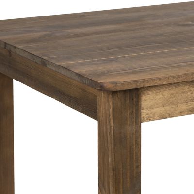 Image showing  60 in. x 38 in. Rectangular Solid Pine Farm Dining Table