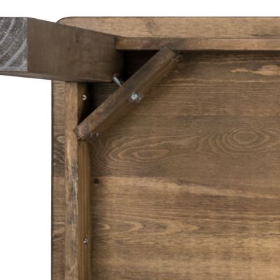 Image showing 9 th Flash Furniture 60 in. x 38 in. Rectangular Solid Pine Farm Dining Table