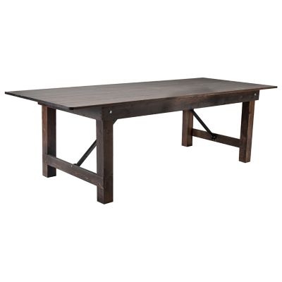 Image showing  HERCULES Series 8 ft. x 40 in. Solid Pine Folding Farm Table