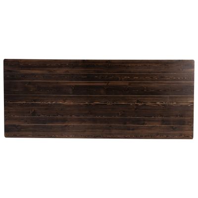 Image showing 9 th Flash Furniture HERCULES Series 8 ft. x 40 in. Solid Pine Folding Farm Table