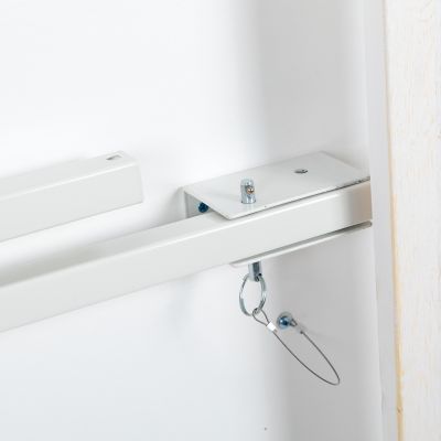 Image showing 7 th Flash Furniture HERCULES Series 8 ft. x 40 in. Solid Pine Folding Farm Table