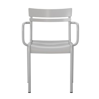 Image showing 7 th Flash Furniture Nash Commercial Grade Steel Indoor-Outdoor Stackable Chair with 2 Slats and Arms