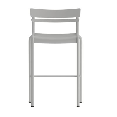 Flash Furniture Nash Commercial Grade Metal Indoor-Outdoor Bar Height ...