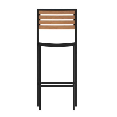 Image showing 9 th Flash Furniture Commercial Grade Outdoor All-Weather Bar Stool with Poly Resin Slats