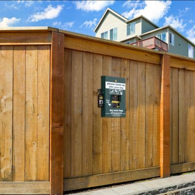 Image showing  Mountable Locking Roll Pet Waste Bag Dispenser with Hand Sanitizer Bottle