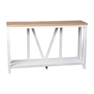 Image showing  Charlotte Modern 2-Tier Farmhouse Entryway Living Room Console Accent Table