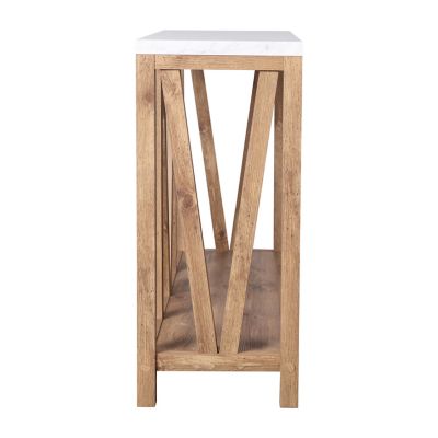 Image showing 8 th Flash Furniture Charlotte Modern 2-Tier Farmhouse Entryway Living Room Console Accent Table