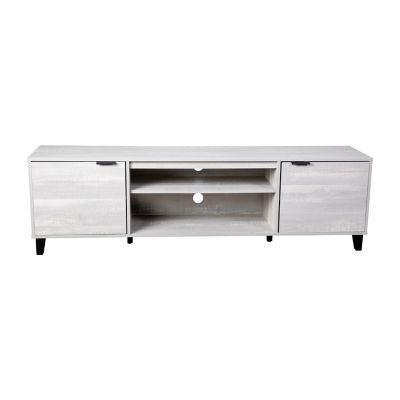 Image showing  Nelson 70 in. Mid Century Modern TV Stand for up to 60 in. TVs, Adjustable Shelves & Dual Storage Compartments