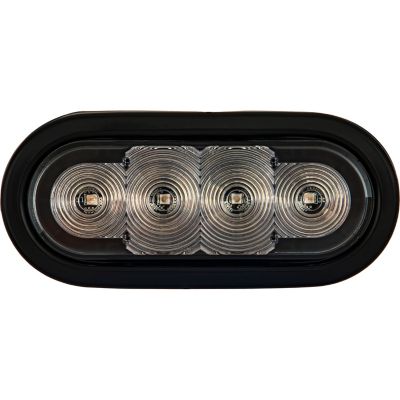 Image showing  6 in. Oval Strobe Light with Green LEDs and 9 Flash Patterns