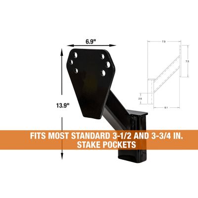 Image showing 8 th Buyers Products Stake Pocket Spare Tire Carrier