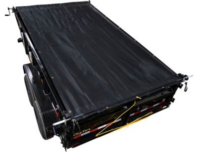 Image showing 8 th Buyers Products Powder-Coat Rear Anti-Sail Tarp Tension Bow Kit with Rollers