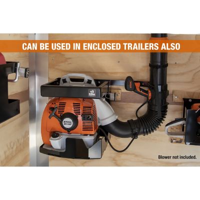 Image showing 9 th Buyers Products Universal Steel Backpack Blower Rack for Open and Enclosed Landscape Trailers