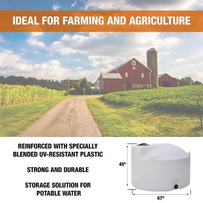 Image showing 5 th Romotech 550 gal. Vertical Water Tank, Natural