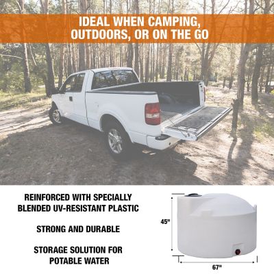 Image showing 7 th Romotech 550 gal. Vertical Water Tank, Natural