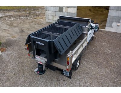 Image showing  SaltDogg 3 cu. yd. Pro Series Electric Poly Hopper Spreader with Conveyor Chain