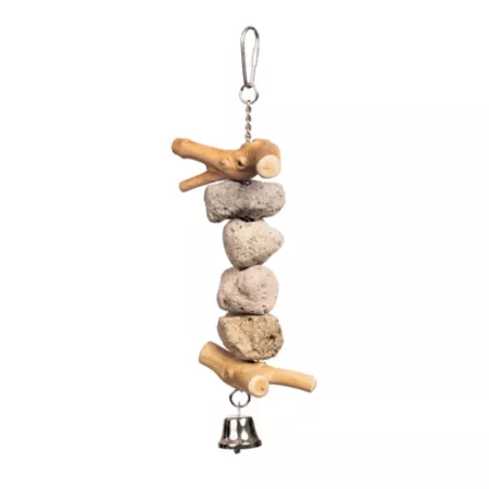 Prevue Pet Products Block Rock Naturals Bird Toy with Sound and Motion Pet Bird Toys