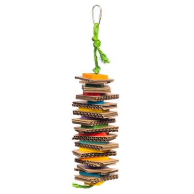 Prevue Pet Products Shredding Stack Playfuls Physical and Mental Bird Toy