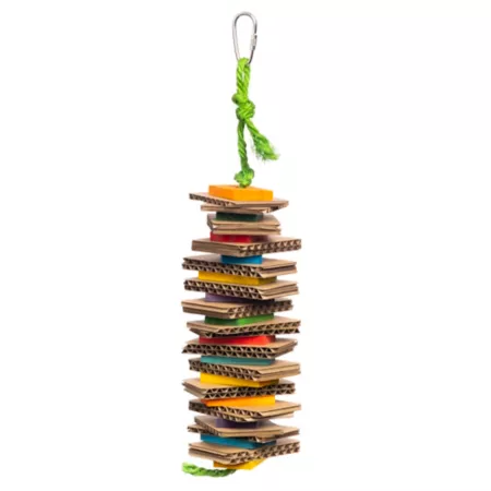 Prevue Pet Products Shredding Stack Playfuls Physical and Mental Bird Toy Pet Bird Toys