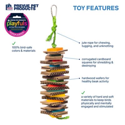 Image showing  Shredding Stack Playfuls Physical and Mental Bird Toy