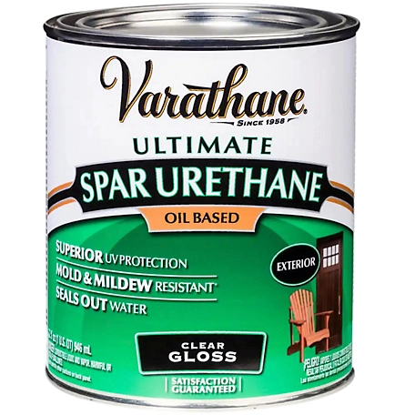 Rust-Oleum 1 qt. Clear Varathane Oil-Based Exterior Spar Urethane, Gloss