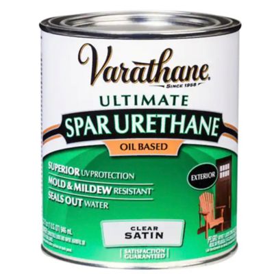 Rust-Oleum 1 qt. Clear Varathane Oil-Based Exterior Spar Urethane, Satin