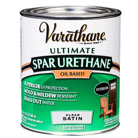 Rust-Oleum 1 qt. Clear Varathane Oil-Based Exterior Spar Urethane, Satin