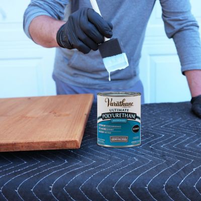 Image showing  1 qt. Crystal Clear Varathane Water-Based Interior Ultimate Polyurethane, Semi-Gloss