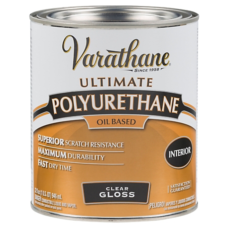 Rust-Oleum 1 qt. Crystal Clear Varathane Oil-Based Interior Ultimate Polyurethane, Gloss