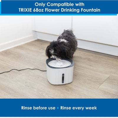 Image showing  Replacement Filters to Remove Debris for TRIXIE Flower Pet Drinking Fountains, Pre-Filter for Pump, 12-Pack