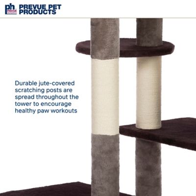 Image showing 5 th Prevue Pet Products 71-3/4 in. Cat Play Tower with Beds and Scratching Posts, Purple