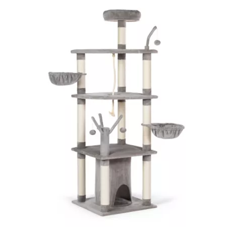 Prevue Pet Products Everest Mountain 72 in Cat Tree Play Tower Cat Trees & Condos