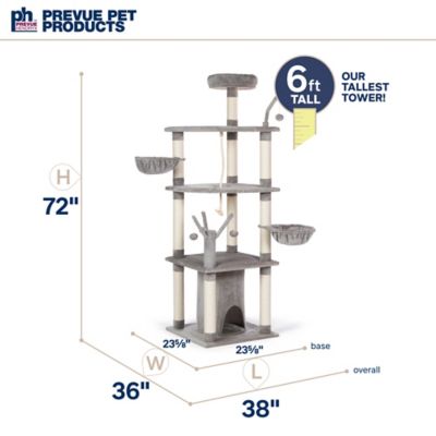 Image showing 7 th Prevue Pet Products 72 in. Everest Mountain Cat Tree Play Tower