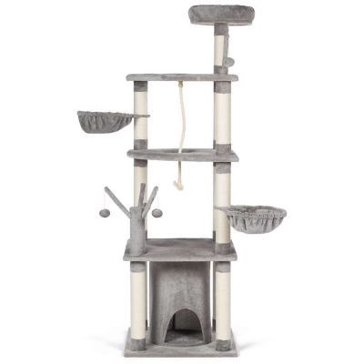 Image showing 10 th Prevue Pet Products 72 in. Everest Mountain Cat Tree Play Tower