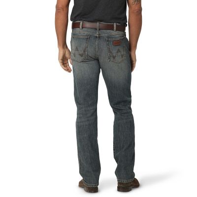 Image showing 1 th Wrangler Men's Slim Fit Mid-Rise Retro Straight Leg Jeans