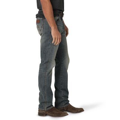 Image showing  Men's Slim Fit Mid-Rise Retro Straight Leg Jeans
