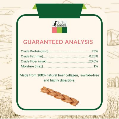 Image showing  Thick Braided Collagen Stick Dog Treats, 6 in., 4 pk.