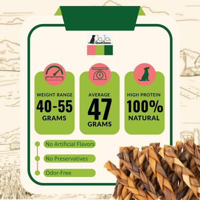 Image showing  Thick Braided Collagen Stick Dog Treats, 6 in., 4 pk.