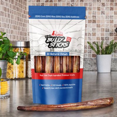 Image showing  12 in. Jumbo Natural Beef Bully Stick Dog Treats, 2 ct.
