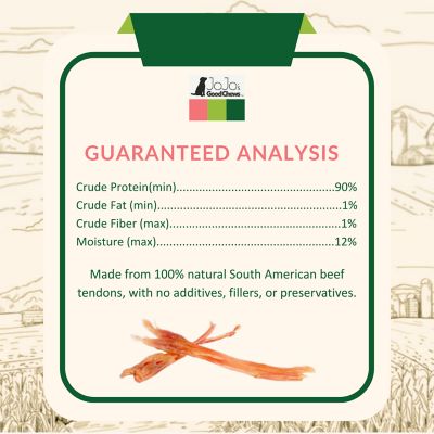 Image showing  All-Natural Beef Y Tendon Dog Treat - Meaty