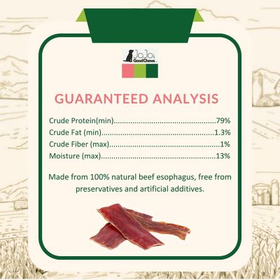 Image showing  All-Natural Beef Gullet Flats/Strips Dog Treats, 6 in.